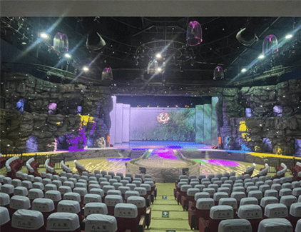 重庆石柱黄水大剧院舞台灯光和音箱设备项目